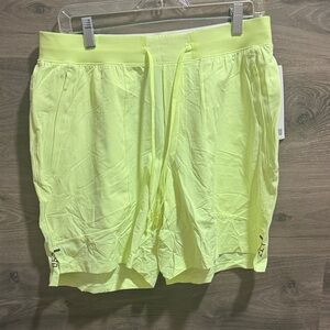 Lululemon Athletica Neon Green Men's Athletic Shorts